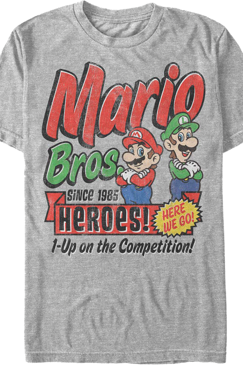 1-Up on the Competition Super Mario Bros. Nintendo T-Shirt