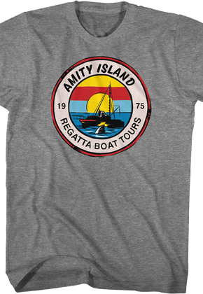 1975 Amity Island Regatta Boat Tours Jaws T-Shirt