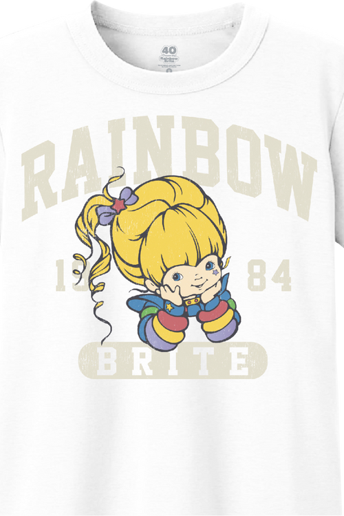 1984 Rainbow Brite Crop Top