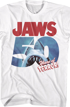 50 Years of Terror Jaws T-Shirt