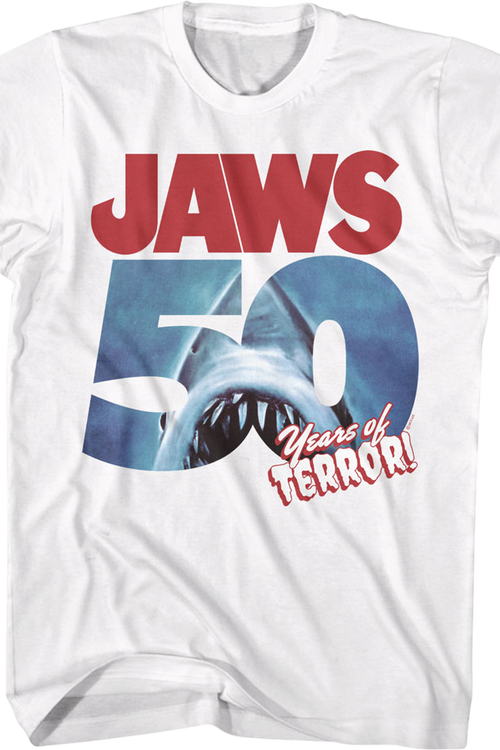 50 Years of Terror Jaws T-Shirt