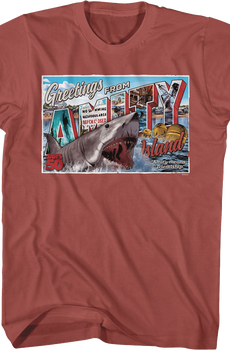 50th Anniversary Postcard Jaws T-Shirt