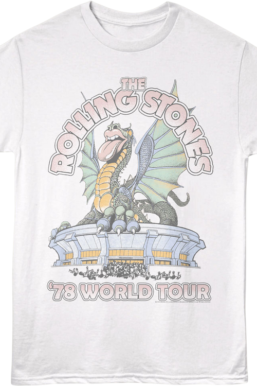 '78 World Tour Dragon Poster Rolling Stones T-Shirt