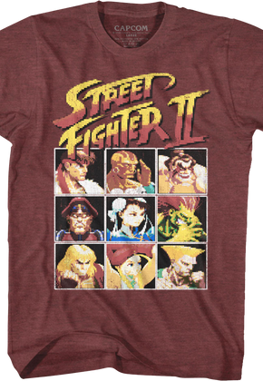 8-Bit Characters Street Fighter II T-Shirt