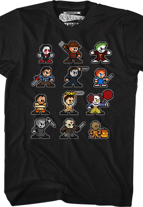 8-Bit Horror Icons T-Shirt