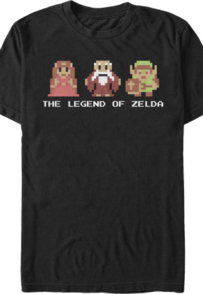 8-Bit Legend of Zelda Characters Nintendo T-Shirt