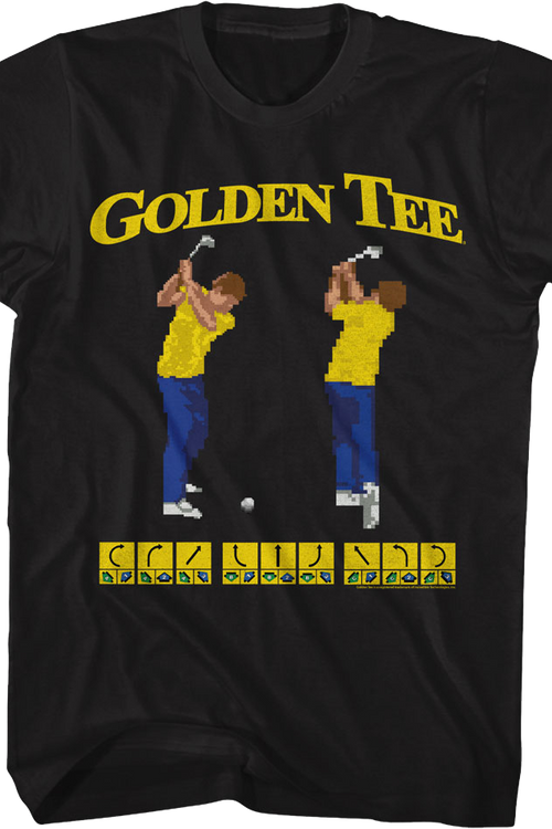 8-Bit Swings Golden Tee Golf T-Shirt