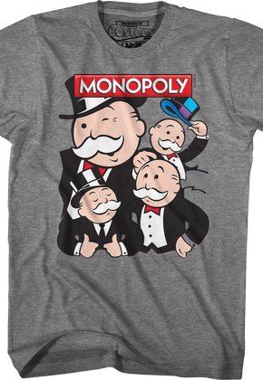 Rich Uncle Pennybags Collage Monopoly T-Shirt