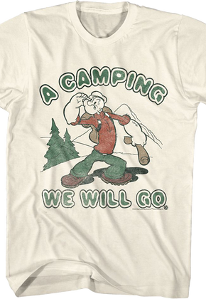 A Camping We Will Go Popeye T-Shirt