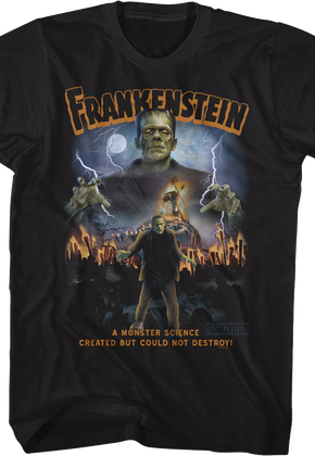 A Monster Science Created Frankenstein T-Shirt