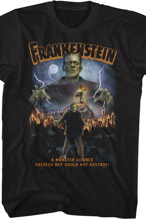 A Monster Science Created Frankenstein T-Shirt