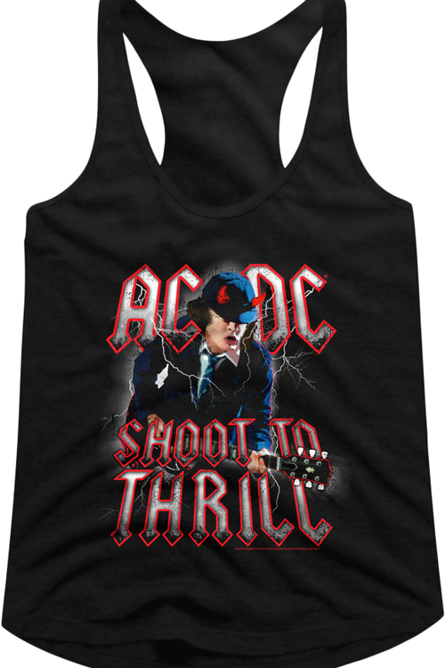 Ladies ACDC Shoot To Thrill Racerback Tank Top