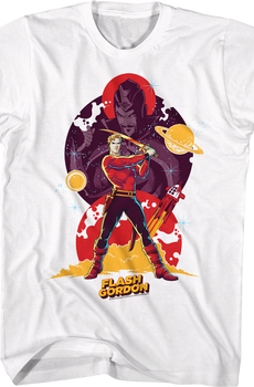 Action Collage Flash Gordon T-Shirt