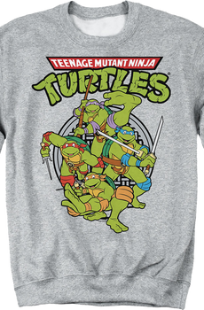 Action Poses Teenage Mutant Ninja Turtles Sweatshirt