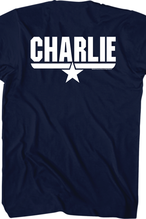 Adult Charlie Top Gun T-Shirt