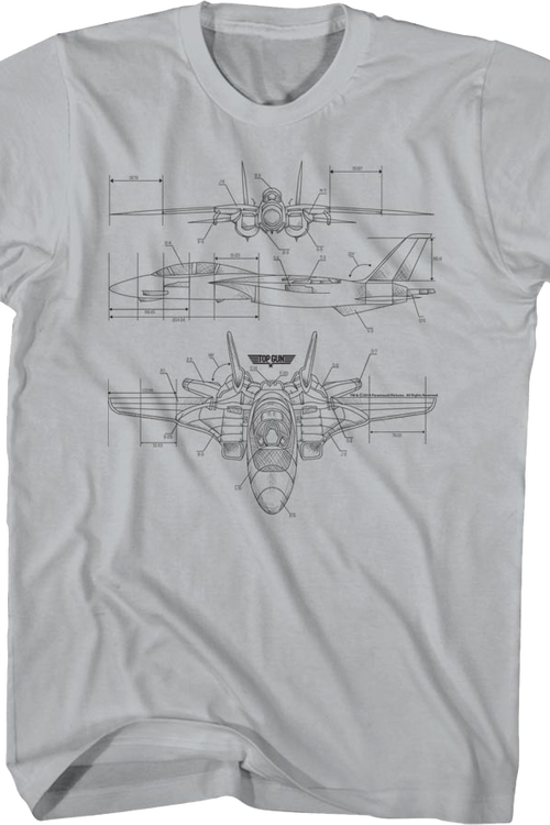 Aircraft Diagram Top Gun T-Shirt