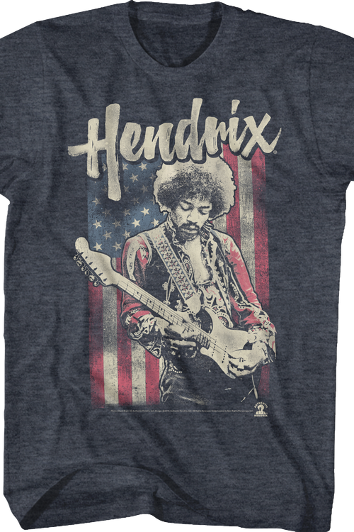 American Flag Jimi Hendrix T-Shirt