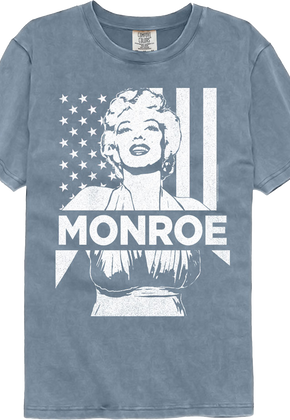 American Flag Marilyn Monroe Comfort Colors Brand T-Shirt