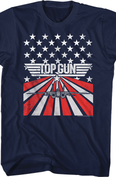 American Flag Top Gun T-Shirt