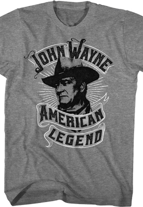 American Legend Banner John Wayne T-Shirt