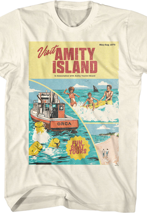 Amity Island Tourism Brochure Jaws T-Shirt