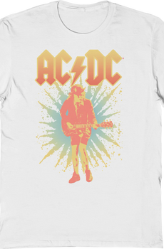 Angus Young Burst Photo ACDC T-Shirt