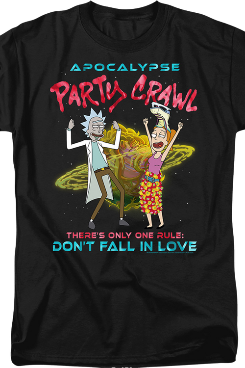 Apocalypse Party Crawl Rick And Morty T-Shirt