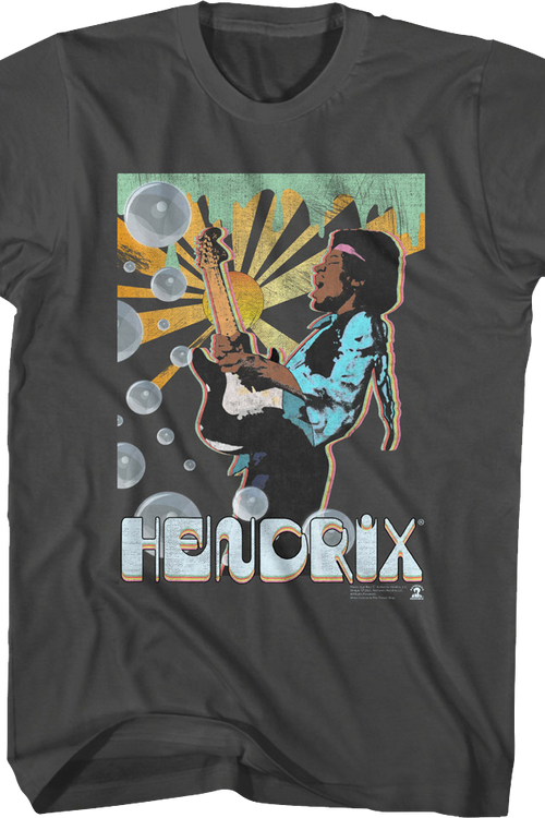 Artistic Bubbles Jimi Hendrix T-Shirt