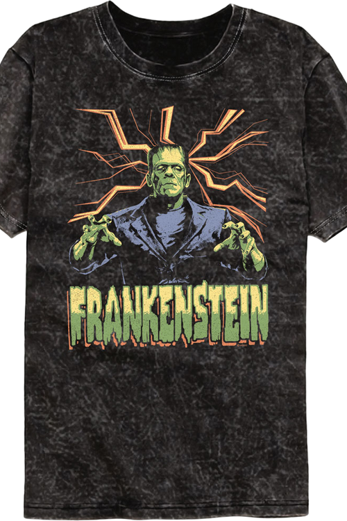 Attack Pose Frankenstein Mineral Wash T-Shirt