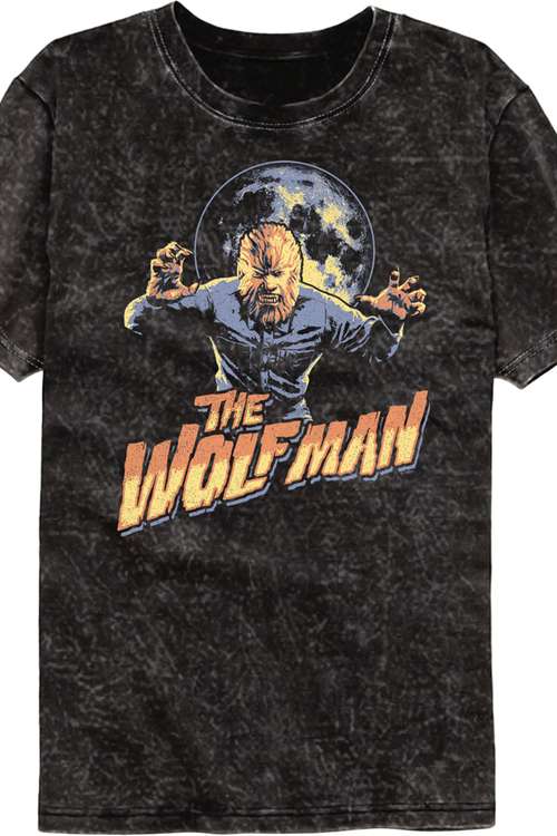 Attack Pose Wolf Man Mineral Wash T-Shirt