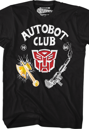 Black Autobot Club Transformers T-Shirt