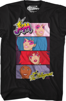 Band Panels Jem And The Holograms T-Shirt