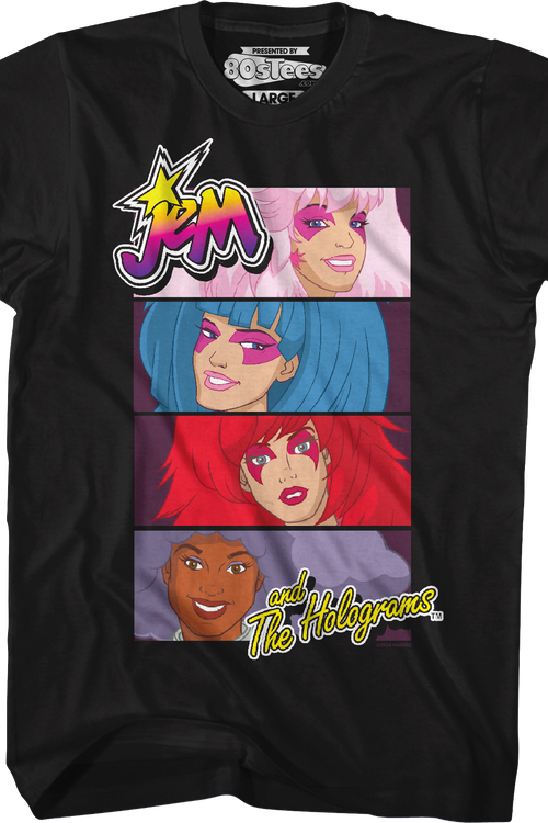 Band Panels Jem And The Holograms T-Shirt