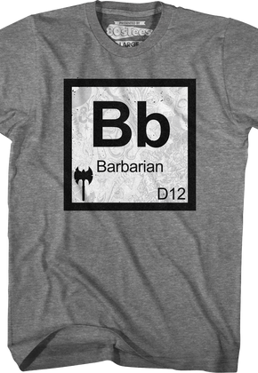 Barbarian Element Symbol Dungeons & Dragons T-Shirt