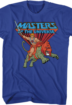 Battle Cat and He-Man Masters of the Universe T-Shirt