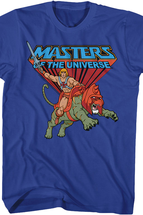 Battle Cat and He-Man Masters of the Universe T-Shirt