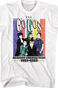 Beautify America Tour Go-Go's T-Shirt