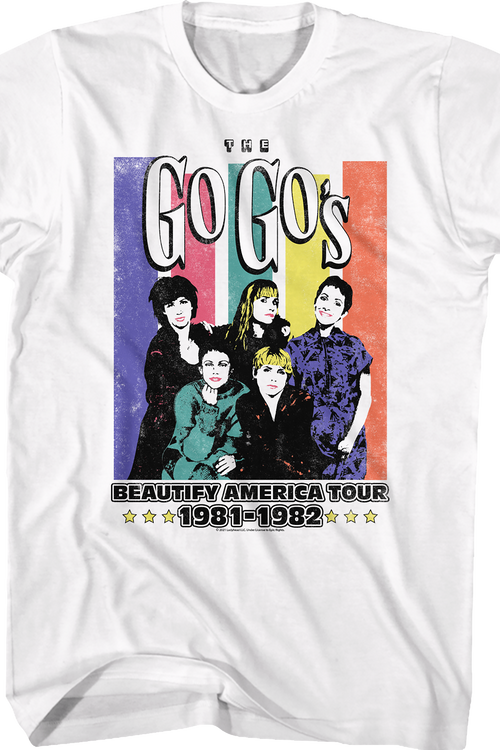 Beautify America Tour Go-Go's T-Shirt