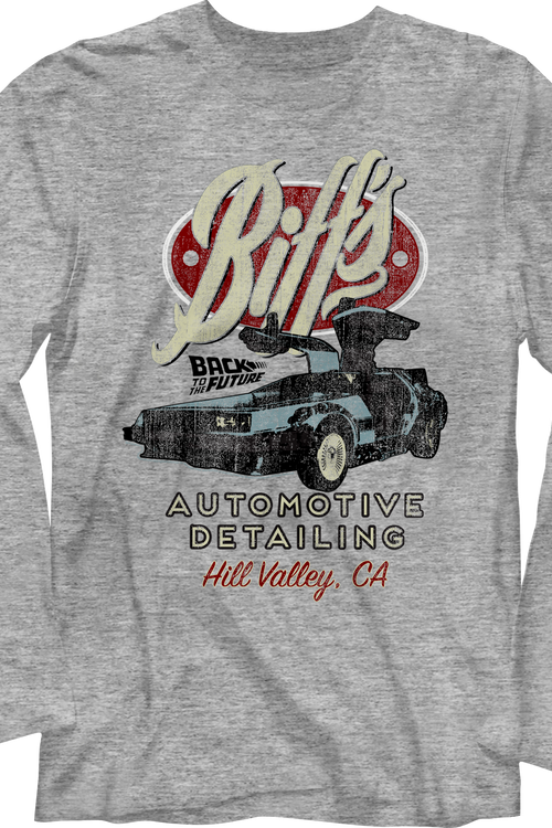 Biff's Automotive Detailing Back To The Future Long Sleeve Shirt