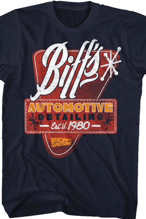 Biff's Automotive Detailing Back To The Future T-Shirt