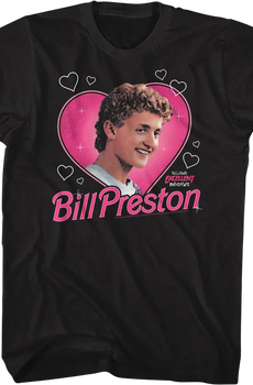 Bill Preston Hearts Bill & Ted's Excellent Adventure T-Shirt