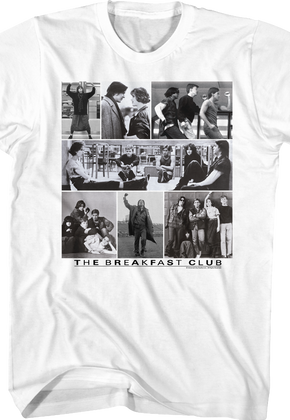 Black and White Collage Breakfast Club T-Shirt