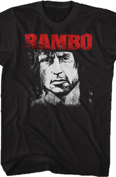 Black and White Face Rambo T-Shirt