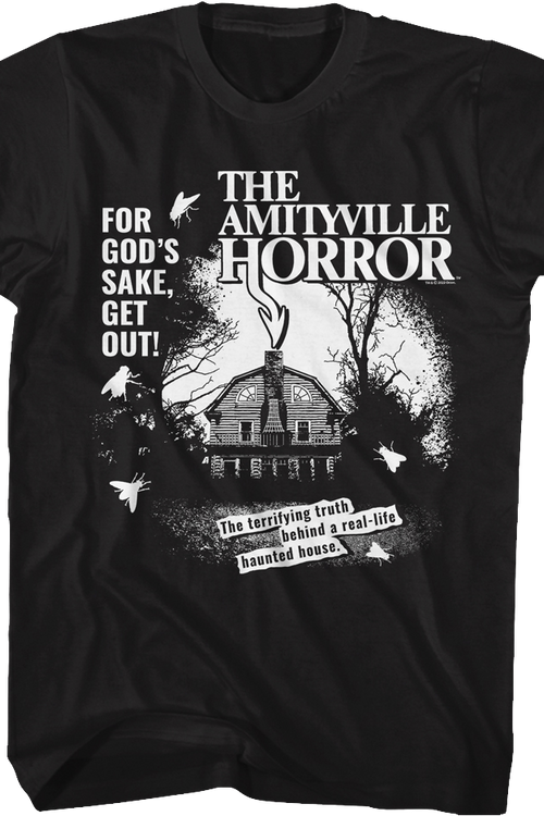 Black And White Haunted House Amityville Horror T-Shirt