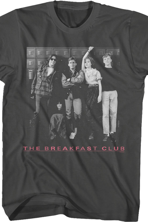 Black And White Locker Photo Breakfast Club T-Shirt