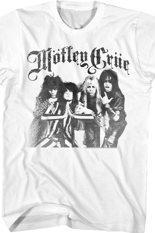 Black and White Motley Crue T-Shirt