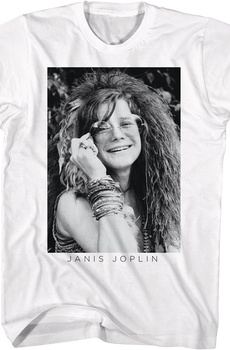 Black And White Photo Janis Joplin T-Shirt