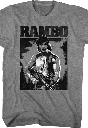 Black and White Rambo T-Shirt