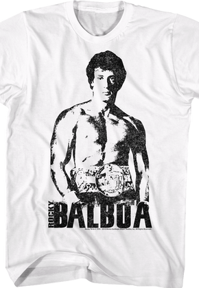 Black and White Rocky Balboa T-Shirt