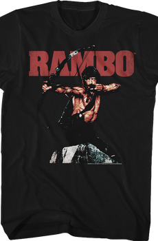 Black Bow and Arrow Rambo Shirt